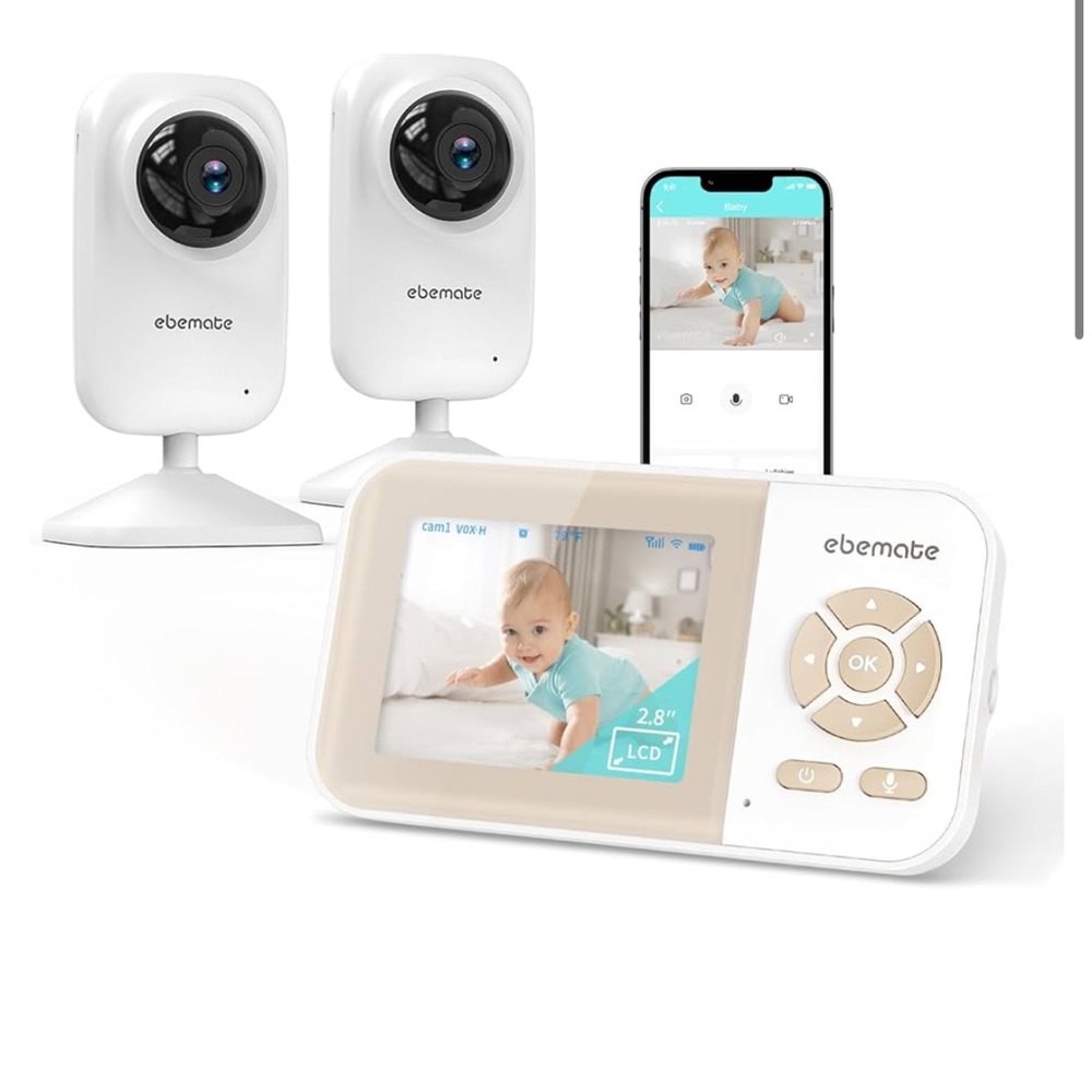Ebemate Baby Monitor with Cameras